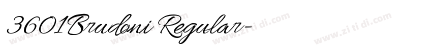 3601Brudoni Regular字体转换